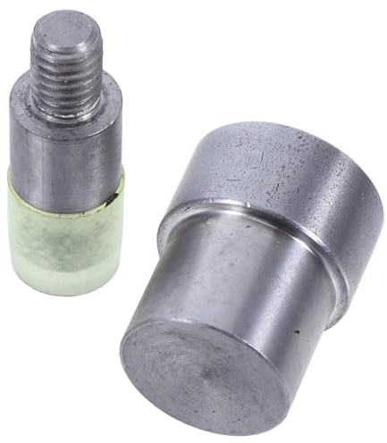 HOODANCOS Set 2pezzi Doppia Testa Modelli per Pressa Manuale Rivetti in Acciaio Gomma, Posizionamento Preciso e Alta Efficienza per Cappelli e Abbigliamento