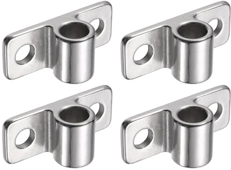 sourcing map 4Pcs 304 Stainless Steel Gate Hinges, 3 x 1.2 Wall Mount Gate Hinge Heavy Duty Non-Welding Chain Link Fence Hinge Fit 5/8'' Pin for Farm Garden Fence Metal Door