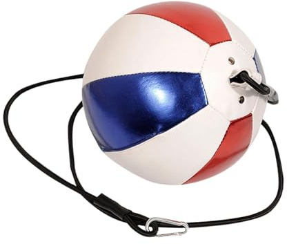 LeeQinersw Boxing Speed Ball Pelota de Velocidad Doble Extremo Bolso de Golpeo Precisión Reacción Material PU Ligereza Instalación Sencilla Adecuado para