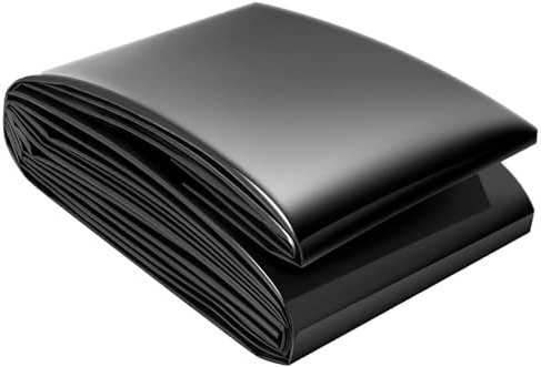 Bâche étanche pour Bassin 6 m x 12 m, Flexible, en polyéthylène Haute densité (PEHD), idéale pour l'aménagement paysager de bassins à Poissons et de Jardins. Disponible en 5 m x 6 m, 8 m x 1