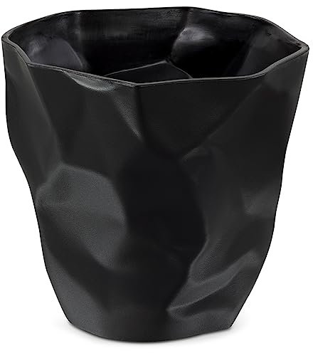 Essey Pen Pen Stiftehalter – Design Stiftebecher & Schreibtisch Organizer aus Polyethylen, Stifteköcher für Büro & Home Office, schwarz, 9,5 x 9,5 x 10 cm