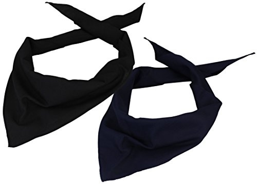 Dreieckstuch / Bandana / Halstuch im günstigen 2er Pack uni paisley kamouflage Muster