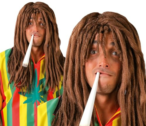 Guirca Fêtes gui4858 – Marron Perruque Rasta (Box conteneurs)