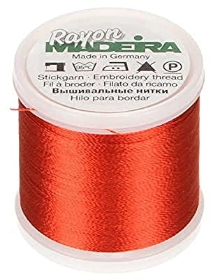 Madeira Rayon No.40 Maschinenstickgarn, 200 Meter Länge, #1221 Orange