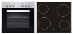 PKM BIC7 GK IX-2 | 7 Backofenfunktionen | 56 Liter Garraum | Edelstahlblende | 8300 Watt | Glaskeramikkochfeld mit Stoßkanten | Inklusive Fettpfanne & Grillrost | Energieeffizienzklasse A