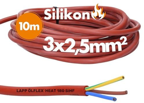 Lapp Kabel 0046020 cavo multicore Unscreened, resistente a temperature, per m, rosso, 3 Core, 14 AWG, 2.5 Mmâ², 1