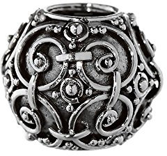 NKlaus Handgeschmiedete Wikinger Bartperle ASKUR 925 Sterlingsilber Silber Lockenperle 6420