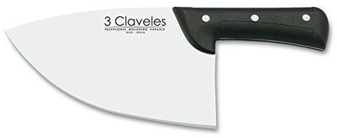 3 Claveles Hachuela Chuletero, Acero Inoxidable, Multicolor, 20.3 cm