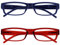 The Reading Glasses Company Gafas De Lectura Azul Oscuro Rojo Ligero Lectores Valor Pack 2 Hombres Mujeres Rr32-3Z +2,50 2 Unidades 58 g