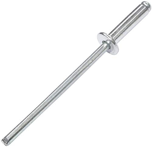 AERZETIX - C48096 - Satz von 100 Blindnieten standard blindniet Ø3x12mm aluminium stahl - DIN 7337 A - popnieten - nieten mit bruchfest stange - für montage von metallteilen
