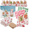 Jute Adventskalender zum Befüllen: Stoff Adventskalender zum Selbstbefüllen XL - Zahlen zum Aufkleben, Säckchen - 2025 Adventskalender Kinder - Adventskalender Basteln mit LIVAIA