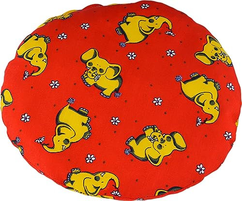 Cherry Stone Bag Elephant Round Approx. Diameter 20 cm Heat Cushion