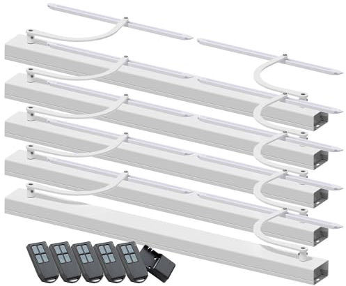 Lot de 5 motorisations pour volet 2 battants SLID'UP WINEO radio - baie 800 à 1500 mm - blanc