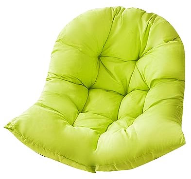 KAREN66 Hängesessel Kissen 80 x 110 cm Waschbar Schaukelstuhl Sitzkissen Dickes Hängestuhl Sitzauflage Polster Kissen für Hängeschaukel Indoor Outdoor (Grün)