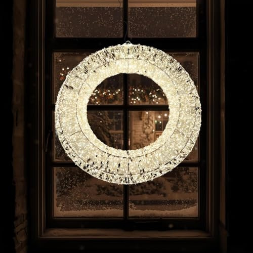 Formano Beleuchteter Metall-Weihnachtskranz der Linie „Classic“ mit 3840 Micro-LEDs D60 cm
