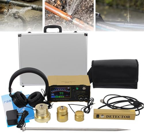 URJWAN Rilevatore di Perdite d'Acqua, Rilevatore di Perdite di Riscaldamento A Pavimento, Utilizzato per Trovare E Determinare Punti di Perdita nei Tubi di Approvvigionamento Idrico