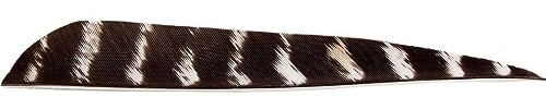 BEARPAW PRODUCTS Federn | RW Parabol 3 Zoll Naturgestreift | Naturfedern | Bogenschießen | Pfeile | Pfeilbau | Bogensport |