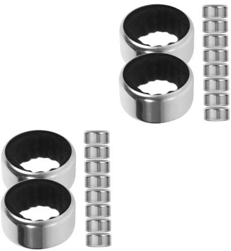 Amosfun 20pcs Wine Drip Collars Wine Bottle Drip Stopper Rings Stainless Steel Accessories