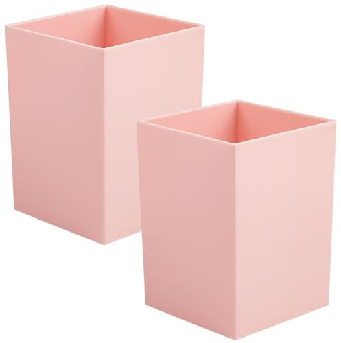 craspire Porte Stylo Cuboïde Organisateur Papeterie 2 Paquet rose