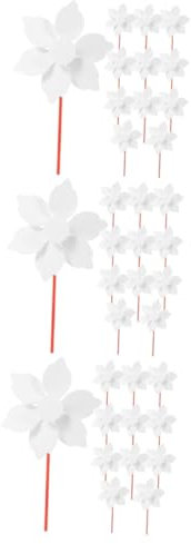 iplusmile 3 Ensembles De Matériel De Moulin À Vent Vierge Moulins À Vent en Papier Moulins À Vent pour Enfants Kit De Moulins À Vent en Papier Jardin pour Enfants Moulin À 12 pièces * 3