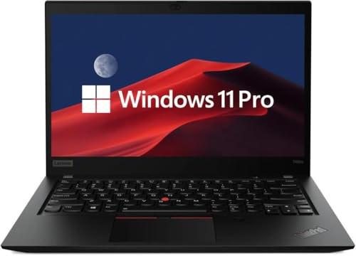 Lenovo ThinkPad T490s Business Notebook, 14 Zoll FHD Notebook, Intel Core i5-8265U, 16GB RAM, 512GB SSD, QWERTY-Tastatur, Windows 11 Pro (Generalüberholt)