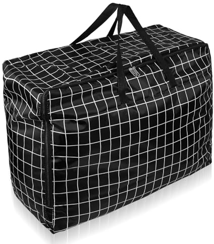 1 pieza de 105L Bolsas de almacenamiento extra grandes para ropa de cama, bolsas impermeables para mudanzas de ropa, edredones, colchas, almohadas, mantas, bolsas de embalaje, bolsas de mudanza