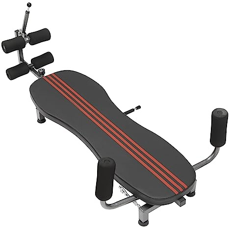 HPDTZ Rückenstrecker Streckbank, Einstellbares Traktionsgerät 145-185 cm, Inversionsbank für Haltungskorrektur, Wirbelsäulentrainer Rückentrainer und Schwerkrafttrainer