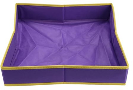 Pegciuho Sandkastenschale für Kinder Faltbar Auslaufsicher Aus Oxford Stoff Wiederverwendbare Sandkastenwanne 40x40 cm Leicht zu Reinigen Tragbar für Sensorische Spiele Lila, 60cmx60cm
