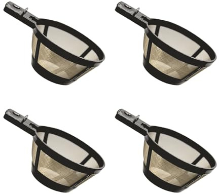 KieTeiiK Filtro caffè Multifunzionale da 4 Filtri A Lungo Termine Maglie Progettate per Risultati Preparazione Eccellenti Forniture da Cucina