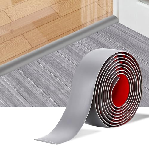 Udbrud Übergangsprofil Selbstklebend 5cm X 1.2m, PVC Übergangsleiste Boden, Türschwellen Leiste Übergangsschiene für Verbinden von Bodenfugen, Fliesen, Laminat