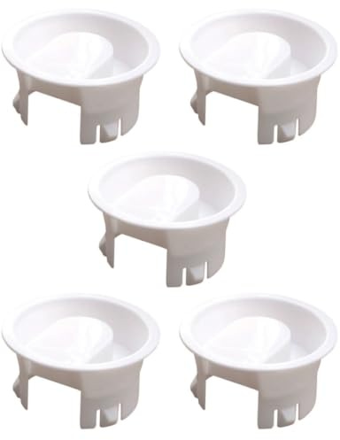 ULTECHNOVO Water Kettle Lids with Good Sealing Property and Easy to Open Or Close 5pcs White Replacement Sturdy Wear-Resistant Jug Lid Covers Suitable for Home and Restaurant Use