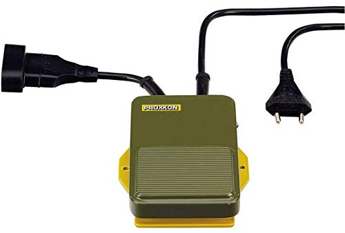 Proxxon 28700 Fußschalter FS für Ein / Aus Betrieb mit Eurostecker (Schutzklasse 2) für Geräte mit max. 500 Watt Leistung