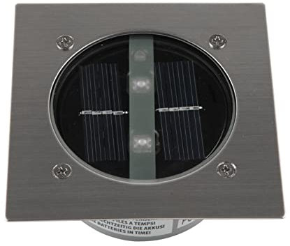 Smartwares Carlo Bodeneinbaustrahler - Solarbetrieben - Tag-/Nacht-Sensor, Silber