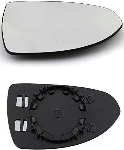 TarosTrade 57-0328-R-46918 Vetro Specchietto Retrovisore Lato Destro, Grigio