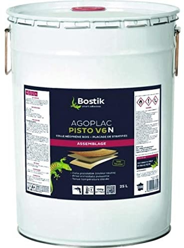 BOSTIK - Colle néoprène Agoplac Pisto V6 rouge 25 litres - 30604476