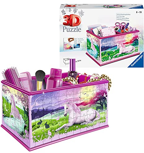 Ravensburger Unicorn Puzzle Box 3D Puzzles for Kids Age 8 Years Up - 216 Pieces - No Glue Required