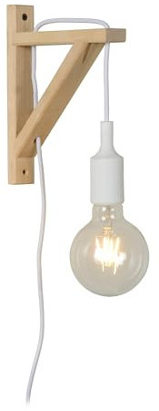 LUCIDE FIX - Lámpara de pared - 1xE27 - Blanco