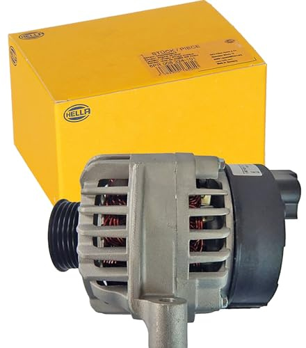 HELLA 8EL 012 430-391 Generator/Lichtmaschine - 14V - 105A | Kompatibel mit: FIAT 500, 500 C, 500L, BRAVO II, GRANDE PUNTO, LINEA, PUNTO, PUNTO, PUNTO Kasten/Schrägheck, STILO