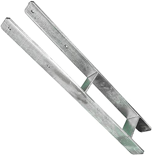 1 H-Pfostenträger feuerverzinkt extrastark 8/800 mm für 120 mm