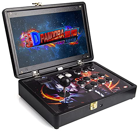 AMOC Handheld Game Console, Pandora 3D 28S Arcade Game Console 14-inch Portable All-metal Case Game Console - 10000-in-one