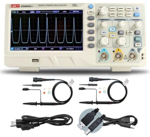 UNI-T UTD2000Series Oscilloscopes à stockage numérique 5000 wfms/s Taux de capture d'onde mesure de phase de forme d'onde (UTD2072CL 70 MHz)