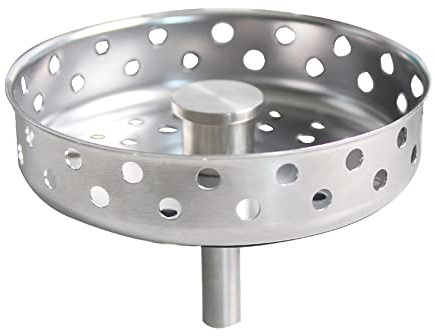 Talea Bonde d'évier de cuisine en acier inoxydable, bouchon d'évacuation pour évier de cuisine, diamètre du trou d'évier 80,5 mm