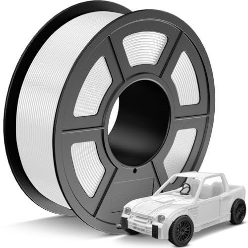 JAYO PETG Filament 1.75mm Weiß 1.1KG, PETG Starke Zähigkeit 3D Drucker Filament, Maßgenauigkeit +/- 0.02 mm, 1.1kg Spule(2.4lbs) für die meisten FDM 3D Drucker