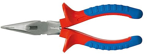 1PEZZO PINZA A BECCHI SEMI TONDI PIEGATI mm 160