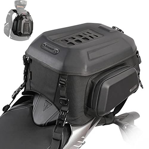 Rhinowalk Motorad Hecktasche Wasserdicht Motoradtasche Motorradrucksack Multifunktional Motoradgepack Motorad Gepacktragertasche Tankrucksack Hinterradtasche