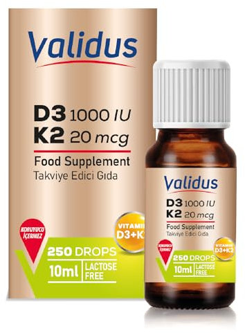 Validus Vitamin D3 + Vitamin K2 Tropfen 10 ml