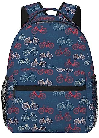 ASEELO Casual Backpack Bikes Bicycle Cycling Laptop Backpack Storage Bag Travel Daypack for Hiking Camping Outdoor
