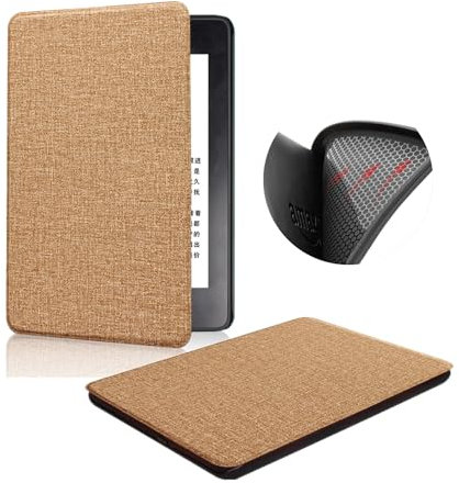 Hülle Für 6 Zoll Kindle Paperwhite 10. Generation (Veröffentlicht im Jahr 2018), TPU Softshell Stoffmuster Leicht und Dünn Schutzhülle mit Automatisch Schlafen/Wach Funktion