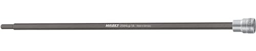 HAZET Antriebswellen Schraubendreher-Steckschlüsseleinsatz 2584LG-1A | 3/8 Zoll (10 mm) Vierkant hohl, Antrieb 3/8 Zoll (10 mm) Vierkant hohl, Abtrieb Innensechskant Profil, SW 6 mm, Ø 19 mm