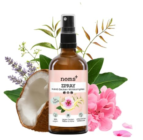 Noms+ Zpray Zeckenmittel für Hunde und Menschen Jahresvorrat | Spray mit pflanzenbasierten Wirkstoffen & Saltidin | gegen Zecken, Milben, Flöhe, Sandmücken